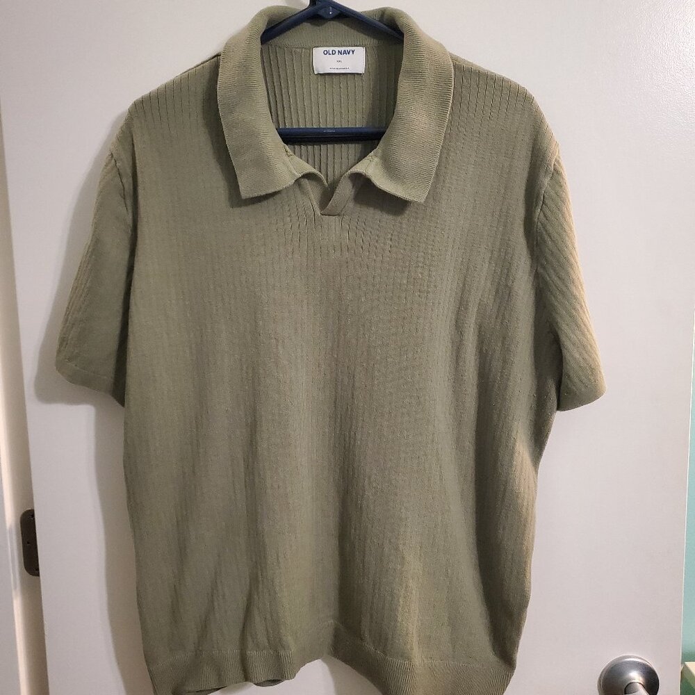 Sage Green Sweater Polo XXL Old Navy